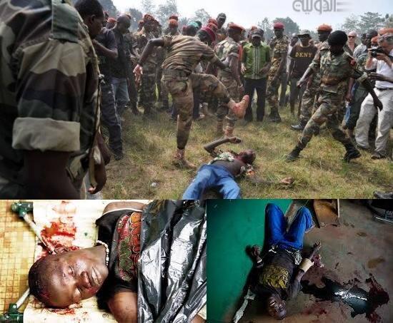 #أفريقيا الوسطى : صور المذابح التى تجرى ضد المسلمين بأفريقيا الوسطى 