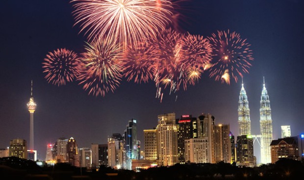 احتفالات ماليزيا بالسنة الميلادية الجديدة 