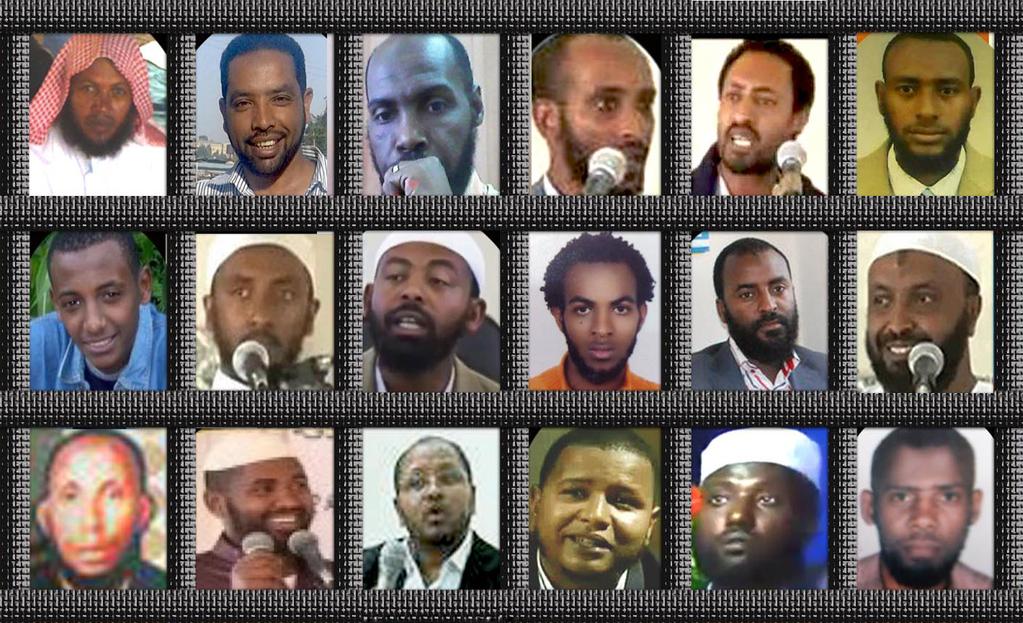 القيادات و الشيوخ الإسلامية المعتقلة من قبل الحكومة الإثيوبية