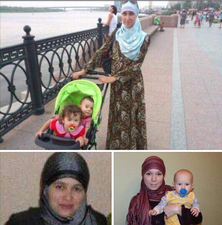صورة المسلمات اللواتي تم اعتقالهن